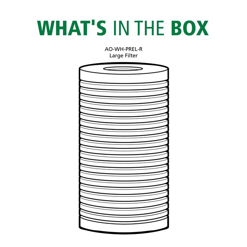 AO Smith 4.5"x10" 25 Micron Sediment Water Filter Replacement Cartridge - For Whole House Filtration Systems - AO-WH-PREL-R - Image 2